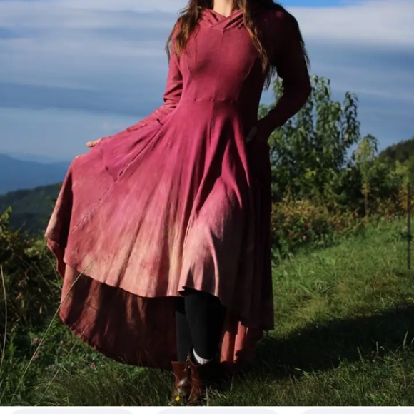 Rabbits Path Hooded Pocket Dress - Picture 2 of 9